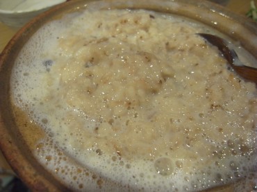 玄米のミルク粥（豆乳）