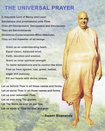 universal prayer のコピー