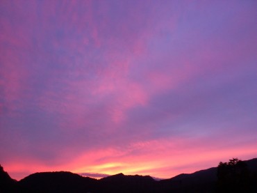 今日の夕暮れ(12/10)Photo by Satoko Yaegashi