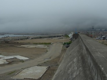 現在の田老。瓦礫がきれいに片付いた。