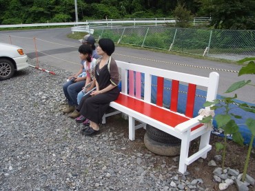 座ってみた。なんだか楽しいね。