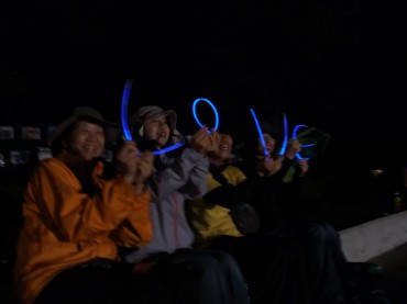 「何だか、よくわからないけど、わ〜い！」盛り上げてくれてくれた支援活動部隊☆彡