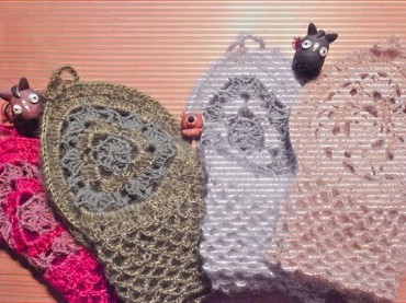 うわあ〜。あったかそうだなあ。たくさん編んでくれました。