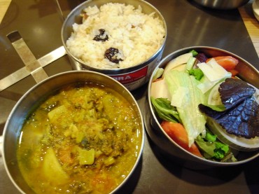 今日のお昼にしてもらいましょう～♪インド風ですね＾＾