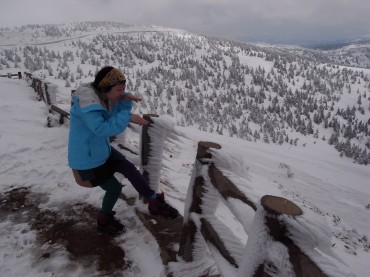 思わず私も樹氷になりましたっ。これはかなりの秘蔵写真でっす！