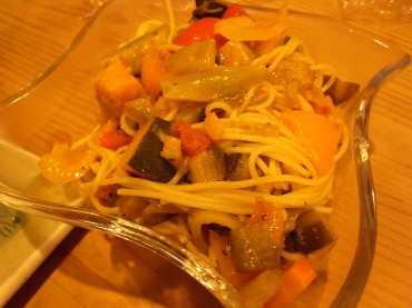 夏野菜のラタトゥユのパスタでした