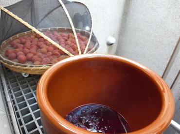 さあ、梅雨明けと同時に、今日から3日干し～♪香りがいいのお～