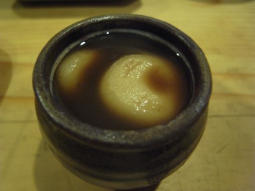 さらに、デザート？白玉汁粉までついちゃった！！モリモリ力が湧いてきたっ